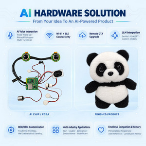โมดูลตา AI สำหรับของเล่น พร้อมจอแสดงผลแบบไดนามิกคู่ ระบบสั่งงานด้วยเสียง WiFi BLE สำหรับตุ๊กตาหุ่นยนต์และบริษัทผลิตภัณฑ์ IP - Product Image 1