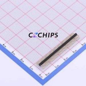 X1311WR-33J-C26D40 Pin Header Bent Lead Through Hole,P=1.27mm Connector 1x33P 1.27mm 1.27mm Pin Header - Product Image 2