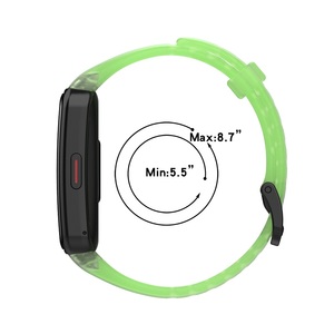 Bracelets de montre en TPU transparents lisses pour Huawei <span class=keywords><strong>band</strong></span> <span class=keywords><strong>6</strong></span> Bracelet de montre confortable respirant pour <span class=keywords><strong>Honor</strong></span> <span class=keywords><strong>band</strong></span> 7 Bracelet de sport en TPU - Product Image 3