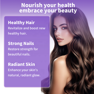 ขายส่ง OEM ลูกอมนิ่ม NAD+ไบโอติน ผสมคอลลาเจนเปปไทด์ เรสเวอราทรอล วิตามิน K2&D3 ซิงค์ บำรุงผม ผิว และเล็บ - Product Image 2