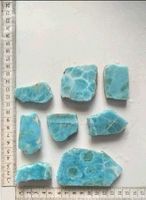 Larimar Natural de Excelente Calidad, Piedras Preciosas en Bruto, Rebanadas Sueltas al por Mayor, Larimar en Bruto Sin Cortar