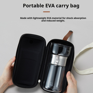 Tazza da Tè in Vetro a Doppia Parete Portatile <span class=keywords><strong>con</strong></span> Infusore e <span class=keywords><strong>Coperchio</strong></span> 270ml Resistente al Calore per Viaggio Ufficio Esterno - Product Image 6
