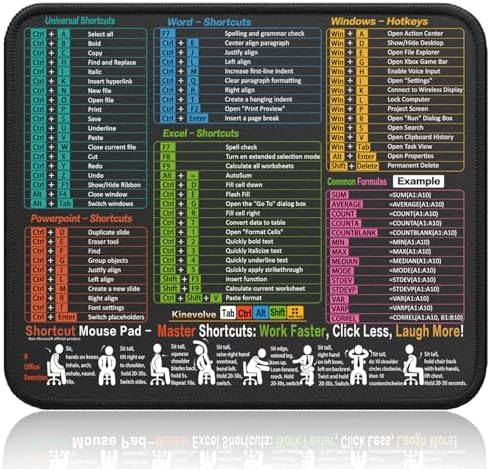Black(multi-software shortcut mouse pad)