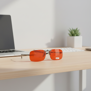 Nuova Collezione <span class=keywords><strong>Occhiali</strong></span> con <span class=keywords><strong>Clip</strong></span> Anti Luce Blu al 99% per Gaming, Lenti Rosse per Migliorare il Sonno, Blocco Riflessi, Moda PC - Product Image 4