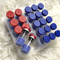 Poudre de peptide de cuivre GHK-Cu, soin de la peau, matières premières cosmétiques, haute qualité, en stock, peptides lyophilisés GHK-CU, flacon de 30 mg