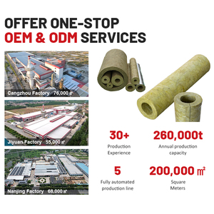 Kaihua LH-P chịu nhiệt độ cao 650 ° C 128kg/m³ Ống cách nhiệt len đá tuân thủ ASTM C547 - Product Image 3