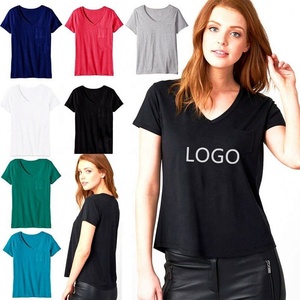 Camisetas Casuales de Algodón de Punto de Manga Corta con Cuello Redondo para Mujer, Diseño Nuevo de 2023, Transpirables y Antiarrugas - Product Image 1