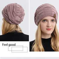 Venta al por mayor de acrílico a cuadros Jacquard de punto aislado Slouchy Knit Oversized Long Winter Slouch Rasta Hat Reggae Cap Beanie para mujeres