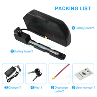 Reention Tigershark 18650 cellules 36V 48V 15Ah 17.5Ah 21Ah batterie au lithium pour vélo électrique Fatbike batterie Akku de remplacement