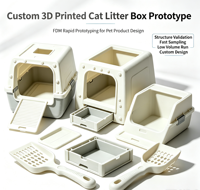 Boîte à litière pour chat personnalisée imprimée en 3D par FDM, prototypage rapide, vérification structurelle des produits pour animaux de compagnie, service d'échantillonnage OEM personnalisé