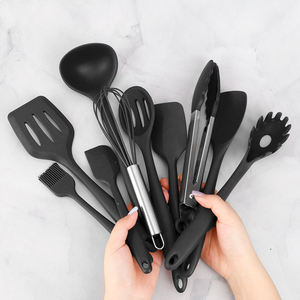 Utensilios <span class=keywords><strong>de</strong></span> cocina antiadherentes para el hogar, utensilios <span class=keywords><strong>de</strong></span> cocina <span class=keywords><strong>de</strong></span> <span class=keywords><strong>madera</strong></span> <span class=keywords><strong>de</strong></span> silicona, superventas, 10 Uds. - Product Image 2