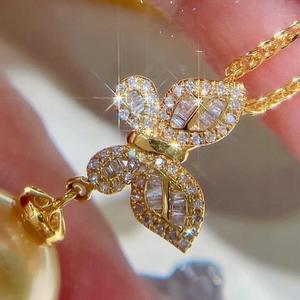 Nouveau collier de perles rétro à la mode pour femmes, design croisé de luxe léger avec boucles d'oreilles polyvalentes, pendentifs fins - Product Image 4