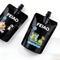 Speciale vorm plastic verpakking Doypack spout zak 50ml 100ml 250ml spout pouch voor frisdranken fruitsap voor melk frisdranken