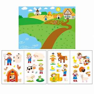 Libro de Actividades con Pegatinas de Animales de Granja para Niños y Niñas, Mi Primera Granja, para Niños Pequeños - Product Image 5