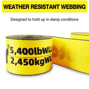 Sangle de treuil à plat en polyester durable en gros, boucle à <span class=keywords><strong>cliquet</strong></span>, 2 pouces, 3 pouces, 4 pouces, haute résistance, résistance à la rupture de 5000 kg, attaches de 30 pieds - Product Image 4
