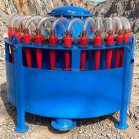 Groupe d'hydrocyclones haute capacité pour le traitement des minerais dans l'exploitation minière, cluster d'hydrocyclones revêtu de polyuréthane pour la classification des minerais