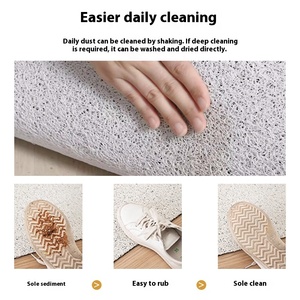 Pháp Retro chống trượt lối vào cửa Mat phong cách hiện đại có thể giặt Vòng lụa PVC chống trượt Thảm hình đặc biệt cho lối vào - Product Image 5