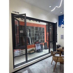 Elegante ventana con marco de aluminio 115, doble acristalamiento templado, unidad antihumedad para construcción residencial - Product Image 2