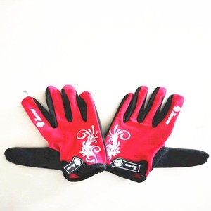 Cycling <b>Gloves</b> <b>Red</b> And Blue Wear Resistant For Mountain Bike Riding Unisex Adult Size One Size - Product Image 1