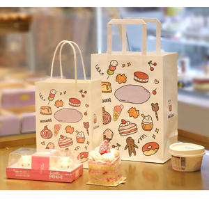 Sac de Transport en Papier Kraft Marron Biodégradable avec Poignée Plate pour Vente en Gros, Repas Rapide, À Emporter, Impression Personnalisée pour Magasin - Product Image 5