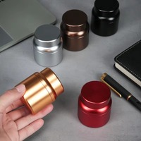 Vente en gros directe d'usine de 52*58mm de titane de qualité alimentaire en alliage d'aluminium pour le thé et les poudres de matcha conteneur de stockage de thé