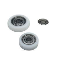 Roues en nylon POM PA de style moderne, résistantes à l'usure, équipées de roulements durables, adaptées aux rouleaux de porte et de fenêtre.