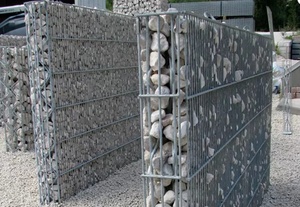 Boîte de gabions soudée de 100cm par 80cm par 30cm pour clôtureBoîte de gabion de grillage soudée galvanisée plongée à chaud épaisse pour mur de soutènement - Product Image 2