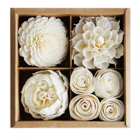Grand Diffuseur de Parfum à Fleurs Artificielles en Bois de Sola Eyfel – Diffuseur à Bâtonnets avec Fleur de Sola