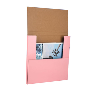 Easy Fold Album Corrugated Cardboard Pink Vinyl Record <strong>Magazine</strong> Perimeter Mailers Shipping Paper <strong>Boxes</strong> Recyclable Custom Luxury - Product Image 6