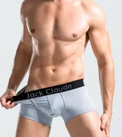 Custom Logo Boxer Shorts for Men, Cotton Underwear