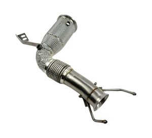 Pour <span class=keywords><strong>MINI</strong></span> <span class=keywords><strong>Cooper</strong></span> F56 2.0T, <span class=keywords><strong>catalyseur</strong></span> EU5 200 cellules, downpipe haute performance en acier inoxydable 304 avec bouclier thermique |   Vente directe d'usine - Product Image 5