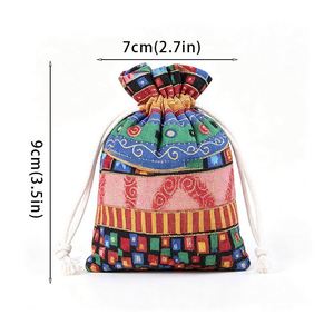 Bolsa de Lino y Algodón Personalizada de 7x9cm, con Logotipo Personalizable, Bolsa de Regalo con Cordón, Bolsa Reutilizable para Anillos, Joyas, Monedas Conmemorativas - Product Image 2
