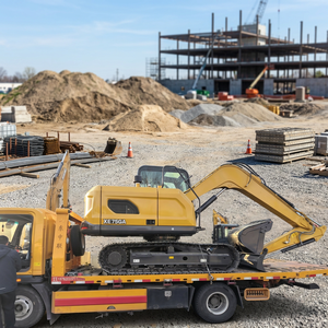 Excavatrice sur chenilles hydraulique XE75GA de 7,5 tonnes et 0,3 m³ à haute productivité, puissance de 42,7 kW, pour travaux routiers - Product Image 1