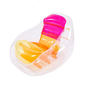 เก้าอี้เอนกายเป่าลมแบบโปร่งแสงสำหรับผู้ใหญ่,ที่วางหลังทำจากยางให้พองได้สำหรับผู้ใหญ่ - Product Image 1