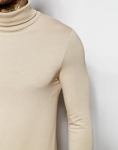 Custom Logo Slim Fit Turtleneck Shirt <b>Men</b> Long Sleeve <b>Roll</b> <b>Neck</b> <b>Top</b> OEM Wholesale BD - Product Image 3