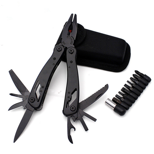 Whole Black 9 in 1 Stainless Steel Multi Purpose Tools