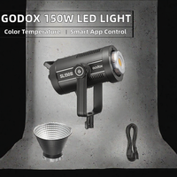 Godox SL150III SL200III SL300III 150W Lumière vidéo LED en métal avec monture Bowens, équilibrée lumière du jour, flash de studio avec contrôle par application