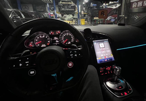 Le lecteur DVD de <span class=keywords><strong>voiture</strong></span> Android de navigation GPS de style Tesla de 10.4 pouces prend en charge la vue post-vue 360 pour Audi R8 2007-2015 - Product Image 6