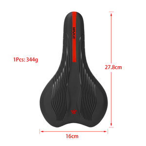 Asiento de Bicicleta de Carretera de Esponja de Alta Elasticidad, Cómodo Asiento de Bicicleta de Montaña y Carretera, Cojín Ventilado e Impermeable, Sillín de Alta Amortiguación - Product Image 6