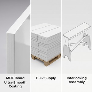 Bancos Conmemorativos para Sublimación, Adornos de MDF en Blanco para Prensa de Calor DIY, para Graduación 2026, Decoración de Bodas, Regalo de Duelo, Venta al por Mayor - Product Image 3