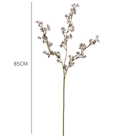 BL-1859 Branche artificielle unique de feuilles et fruits d'eucalyptus australien vert en soie, simulation réaliste pour la Fête des Mères et Thanksgiving