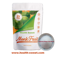 Poudre de mélange de fruit du moine et d'érythritol zéro calorie en vrac pour boissons, pâtisserie, cuisine, non-OGM, végétalien, GMP, directement de l'usine