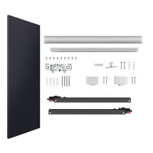 WEKIS Quincaillerie en aluminium pour <span class=keywords><strong>porte</strong></span> <span class=keywords><strong>coulissante</strong></span> dissimulée, système invisible sans rail, amortisseur bidirectionnel insonorisé à <span class=keywords><strong>fermeture</strong></span> douce, fixation par vis - Product Image 4