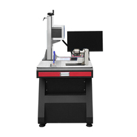 Nueva Máquina de Marcado Láser CO2 Giratoria de Escritorio, CNC de Sobremesa con Enfriamiento por Agua/Aire, Compatible con DXF/PLT para Grabado y Codificación en Cuero/Tela/Metal