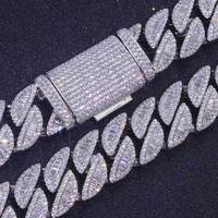 Collier cubain pour homme Ganku Hip-hop avec zircon T de 20 mm, chaîne de bijoux de mode personnalisable