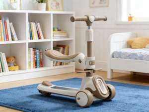 Nouvelle <span class=keywords><strong>trottinette</strong></span> pliable en alliage à 3 roues avec siège pour bébés, <span class=keywords><strong>trottinette</strong></span> multifonctionnelle pour enfants, garçons et filles - Product Image 2