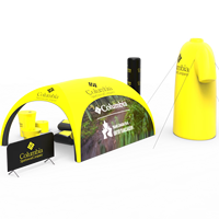 Peinture extérieure gonflable, tente dôme de camping, 12 personnes, discothèque flottante, tente fermée, grandes colonnes gonflables pour événements