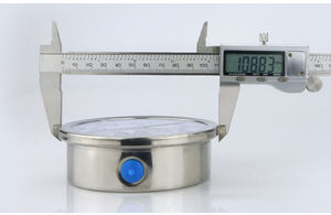 उच्च परिशुद्धता 100 मिमी चीन दबाव गेज 400बार शॉक प्रूफ सैनिटरी डायाफ्राम मैनोमीटर - Product Image 5