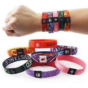 Promotional Events Wrist Silicone Bracelets With Logo Brand Custom Elastic Rubber Wristband - Product Image 4