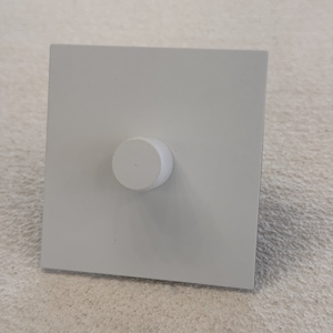 86250V sang trọng Vuông Tường Knob SCS Dimmer Thiết kế mỏng khung thép không gỉ trắng Pháp phong cách Châu Âu nhà biệt thự 300W - Product Image 1